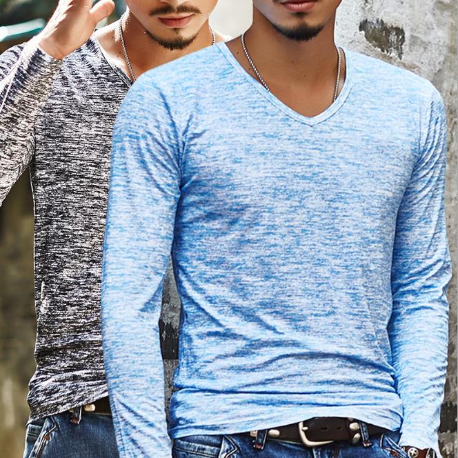 

NEW Trendy Men T Shirt Casual Long Sleeve Slim Men's Basic Tops Tees Summer Stretch T-shirt Mens Clothing Chemise Homme, White;black