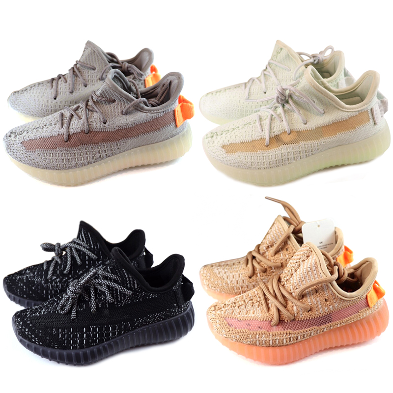 

2020 New Kids Running shoes Triple black Infant Sneakers Children sports shoes girls boys Tennis trainers Size 24-35, Color 6