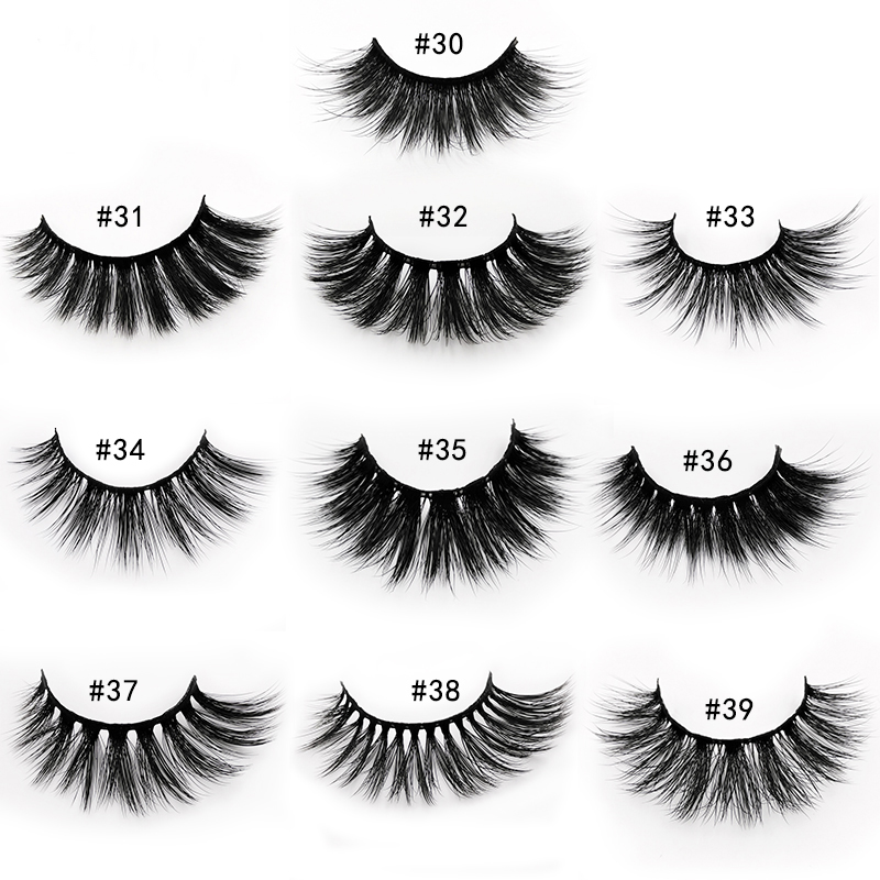 Accessoires de mode 20 PCS Lashes In Bulk Mix 3d Vison Lashes Gros Cils Naturel Vison Cils Gros Faux Cils Maquillage Cils