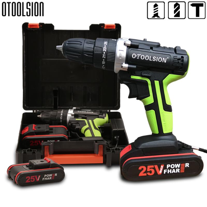 

Dual Speed 25V Impact Wireless Screwdriver Electric Drill Tool Drill Electric Screwdriver Impact Cordless Handbag