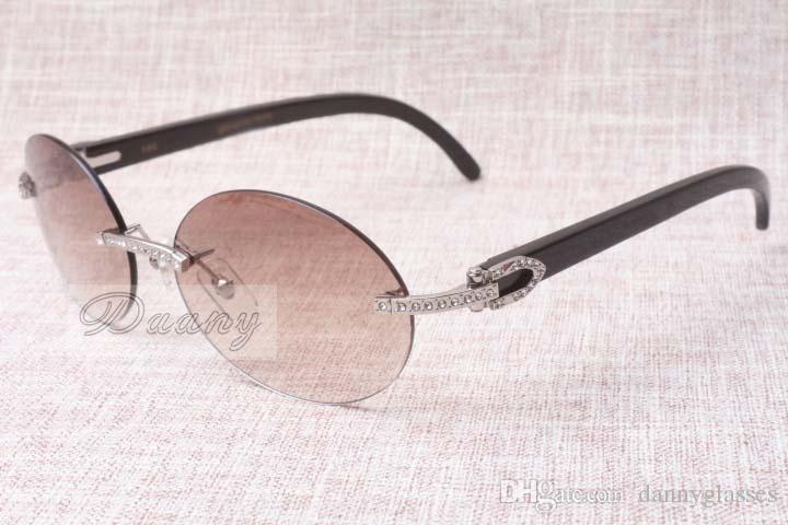 

Hot classic round fashion retro diamond sunglasses T8100903-A natural black angle sunglasses the best quality glasses size: 58-18-140 mm