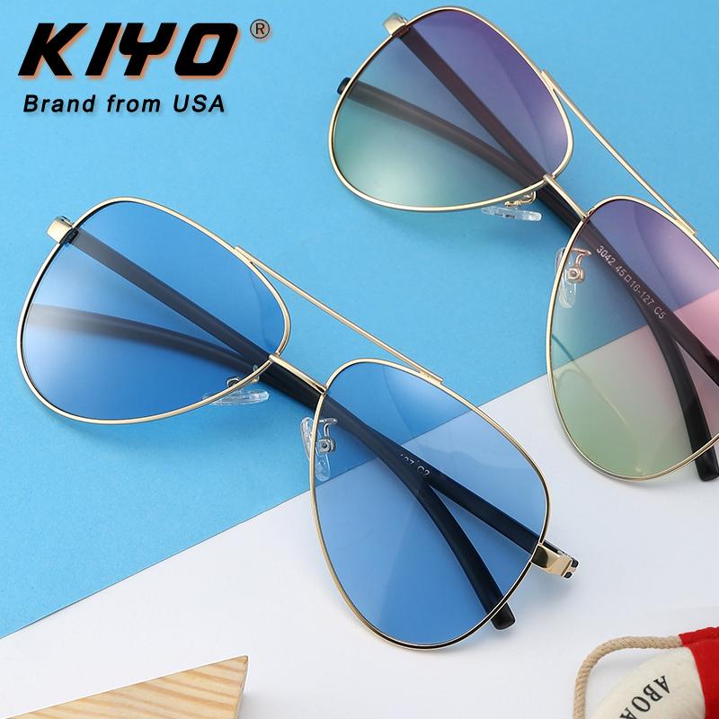 Kiyo Brand 2020 New Kids Oval Polarized Sunglasses Metal Vintage Sun Glasses High Quality Uv400 Driving Eyewear 3042 nxUBf