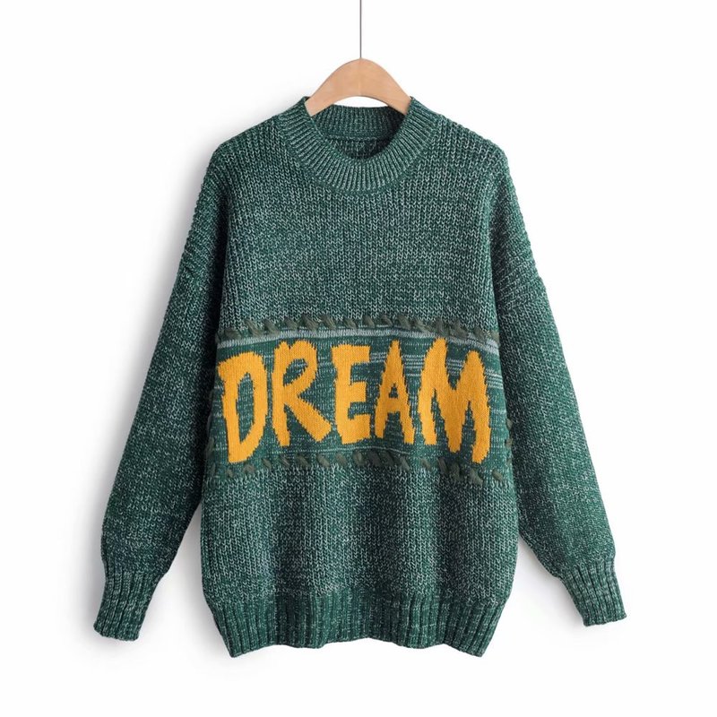 

fashion new European and American fashion letter sweater XL35-2052, See chart