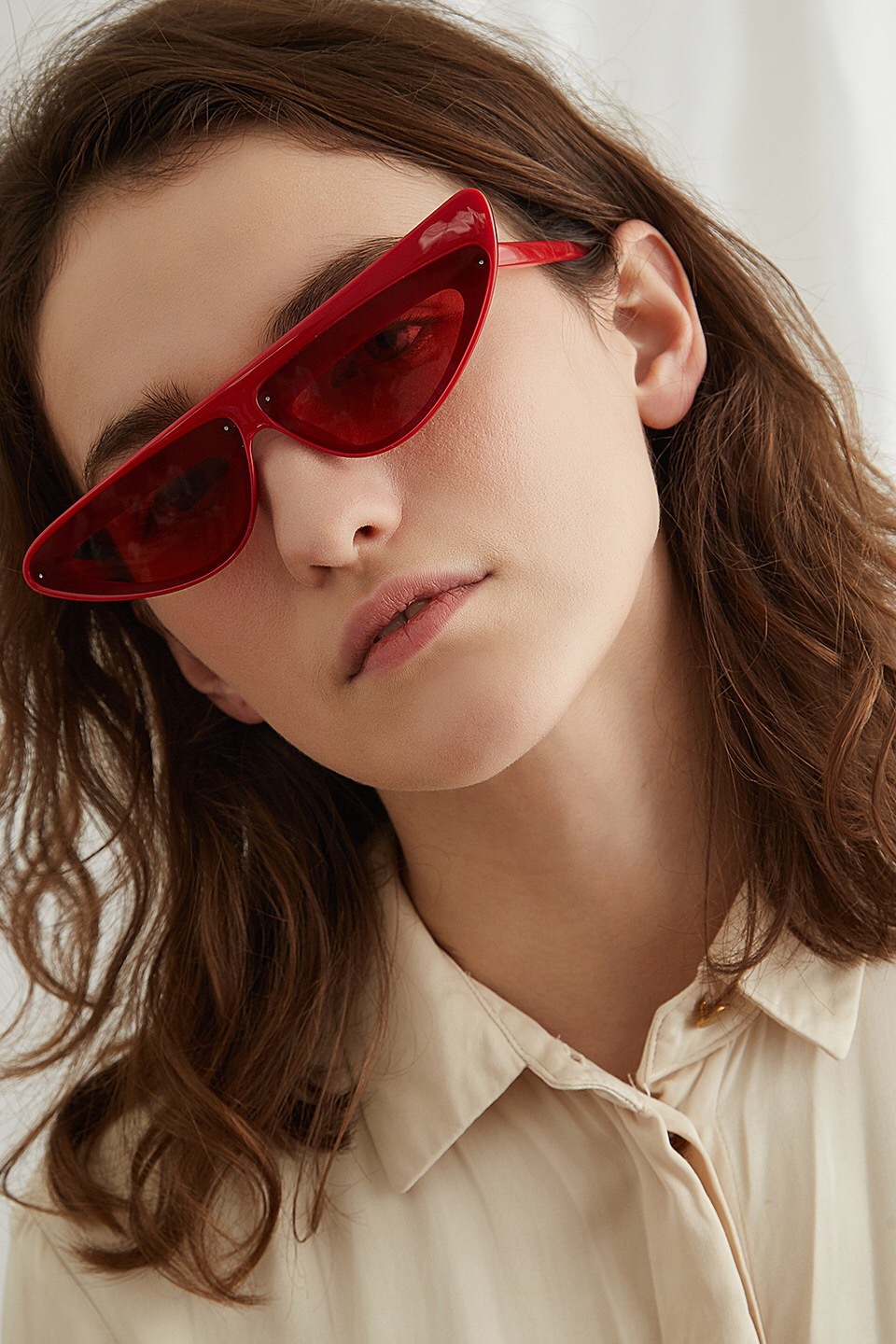 

Sunglasses For Women Personality High Quality Sexy Cat Eye Brands Sun Glasses Cateyes Anti-UV400 Sunglass 88652