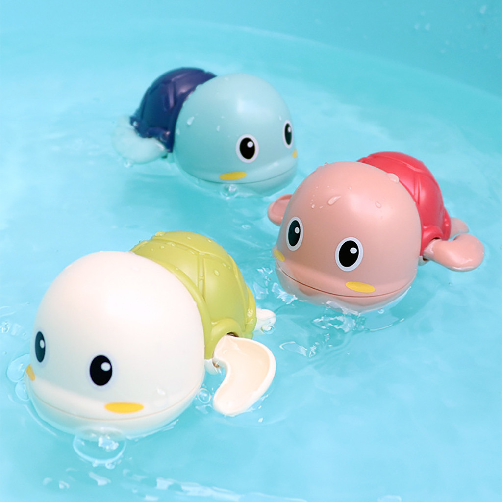 Bathroom Tub Bathing Toy Clockwork Wind UP Plastic Bath Animal Pool For Baby EF