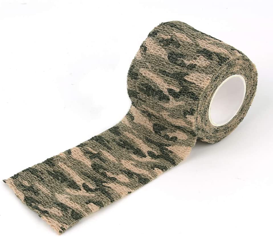 2021 6 Roll Camouflage Tape Cling Scope Wrap Camo Stretch Bandage Rifle Shotgun Camping 2 X 177