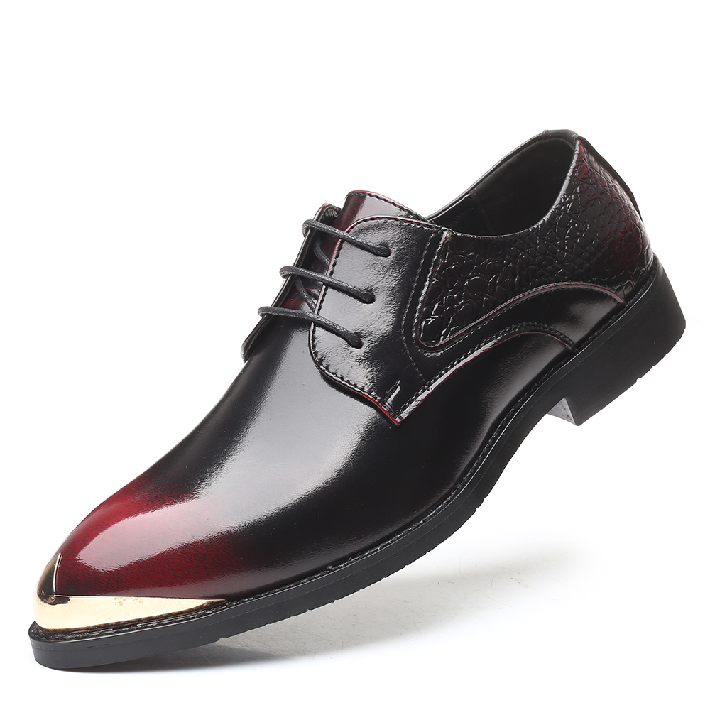 

38-48 mens dress shoes business Stylish Gentleman's comfortable formal shoes men, Black