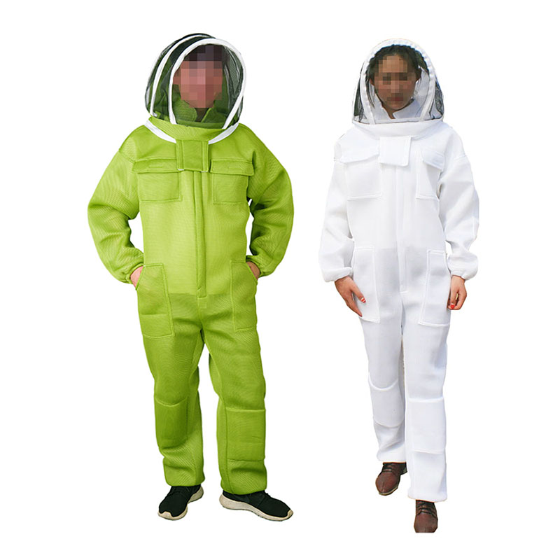 1 Ensemble de costume d'apiculture pour équipement professionnel de l'abeille Climatisation Vêtements de protection des vêtements anti-abeille re