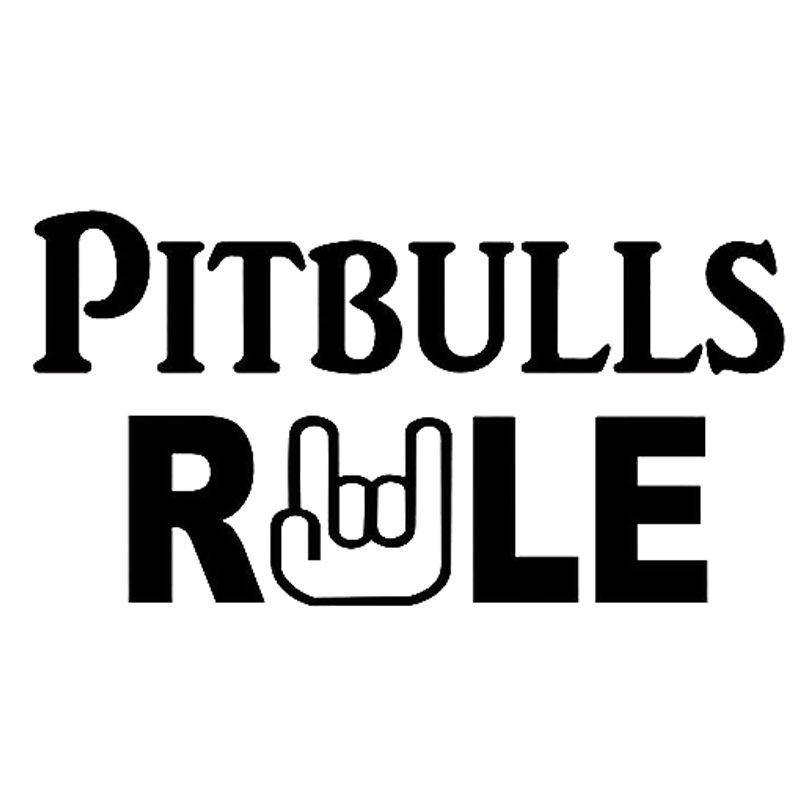 

16*8.4cm PITBULLS RULE Car Styling Handsome And Cool Stickers Modern Decal Body Decals, Color