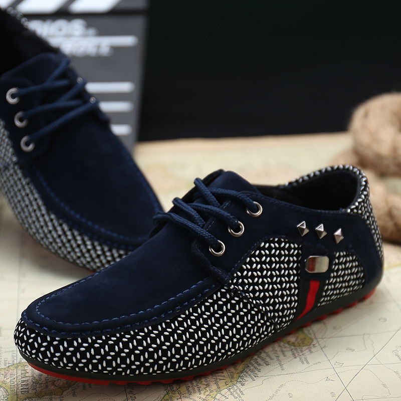 

Foreign trade size Korean sports casual shoes fashion bean men's ow help young men's wholesale, Red