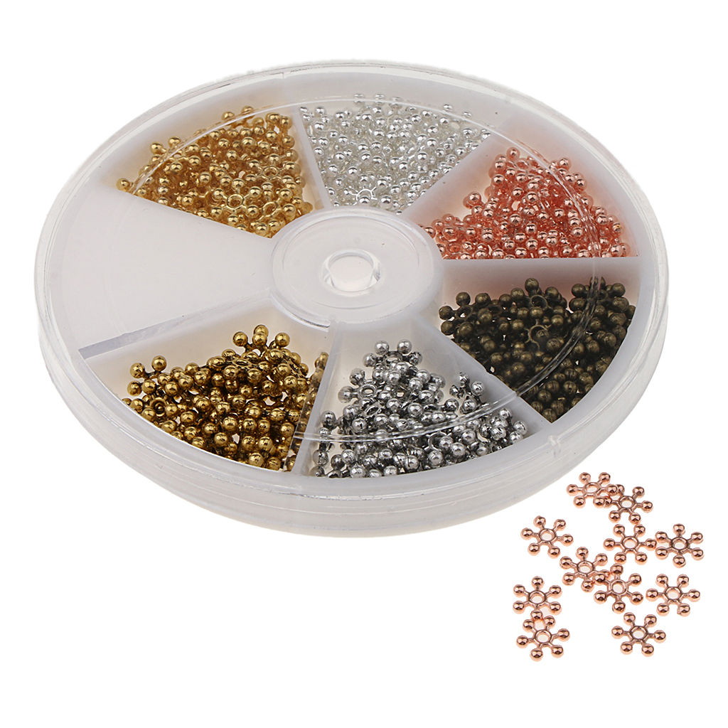 

264 pieces wholesale snowflake loose spacer bead diy making crafting jewelry supplies findings