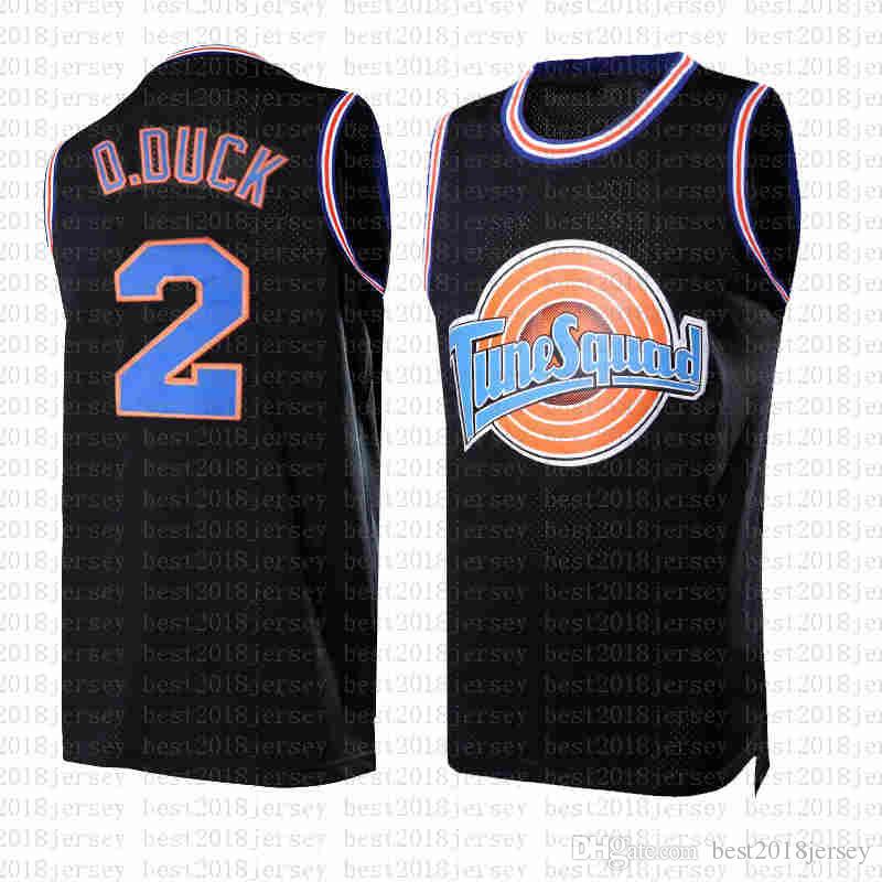 

balck 2 D.DUCK Tune Squad Space 2 Jam Bunny Movie Jersey Michael 23 JD 22 Bill Murray 10 Lola Basketball Jersey ncaa