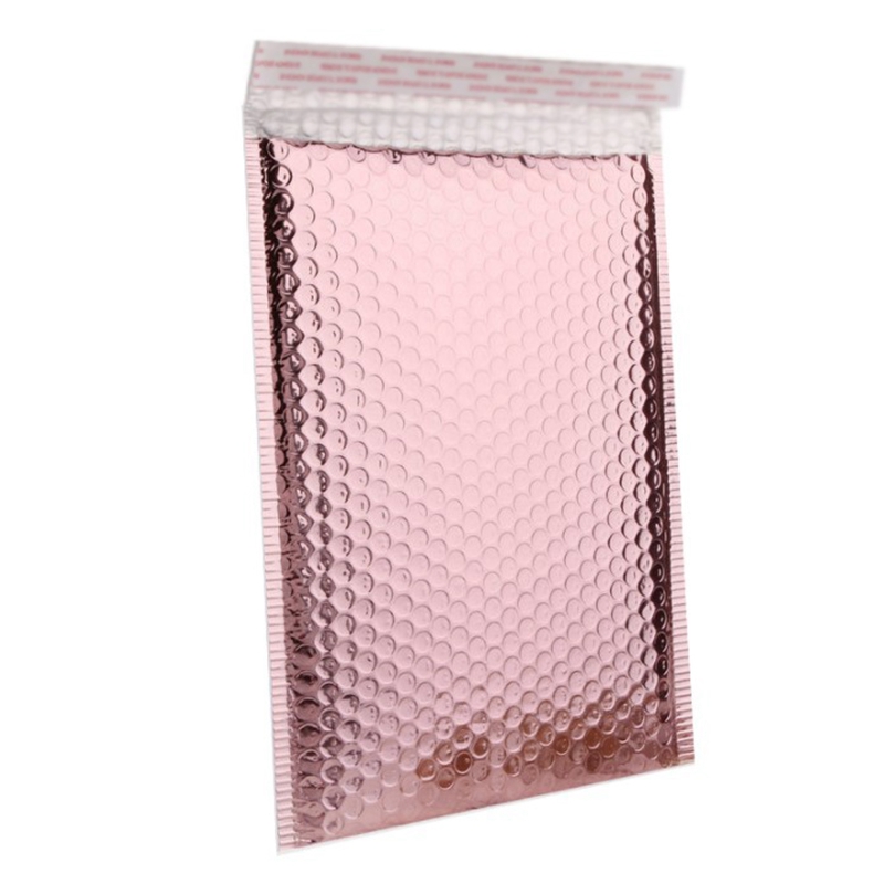 

20Pcs Rose Gold Bubble Envelope Foam Foil Shipping Mailing Bag Bubble Mailer Envelopes For Gift Packaging Small