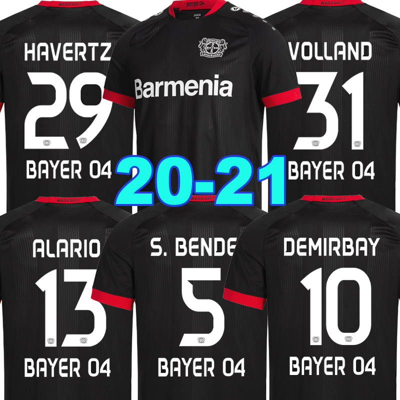 

2021 2022 Leverkusen Soccer Jerseys 04 Bayer DEMIRBAY Wirtz BAKKER BAILEY Football Shirt HOME CH Aranguiz Paulo Schick Camisetas Men+Kids Kit sets jersey, 20-21 home with patch