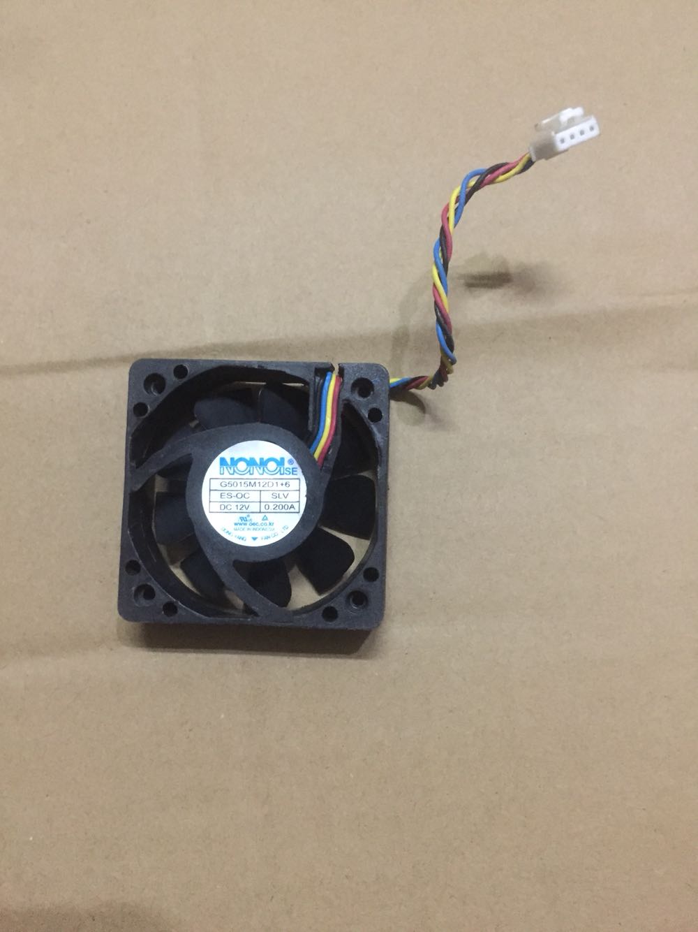 

For NONOISE G5015M12D1+6 12V 0.2A 50*50*15mm 4pin PWM Car Audio Cooling Fan