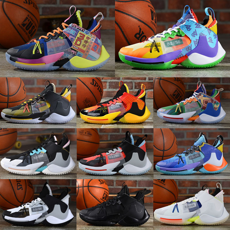 

High Quality Russell Westbrook II Why Not Zero.2 Mens Basketball Shoes For Rainbow Black Leopard Grain Jumpman Sports Sneakers Size 40-47, As photo 12