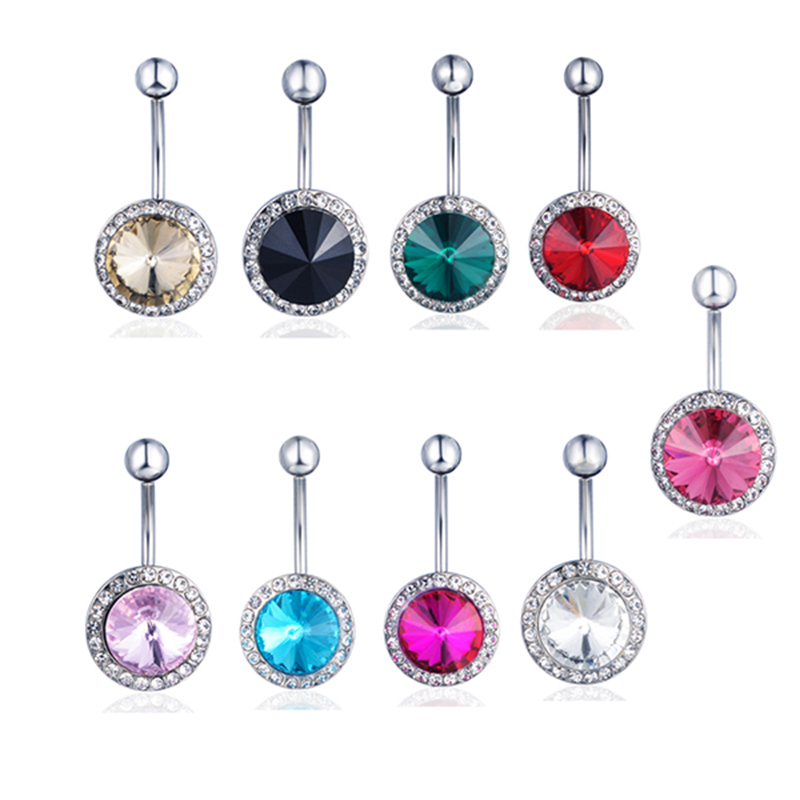 

D0444 New Flower Belly Button Body Piercing Navel Stud