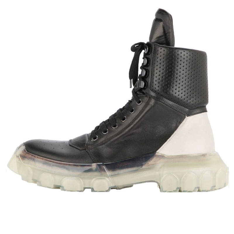 Genuine Leather Winter Shoes Fashion Men Winter Boots Round Toe Mid-Calf Boots For Men Male Genuine Leather Boots