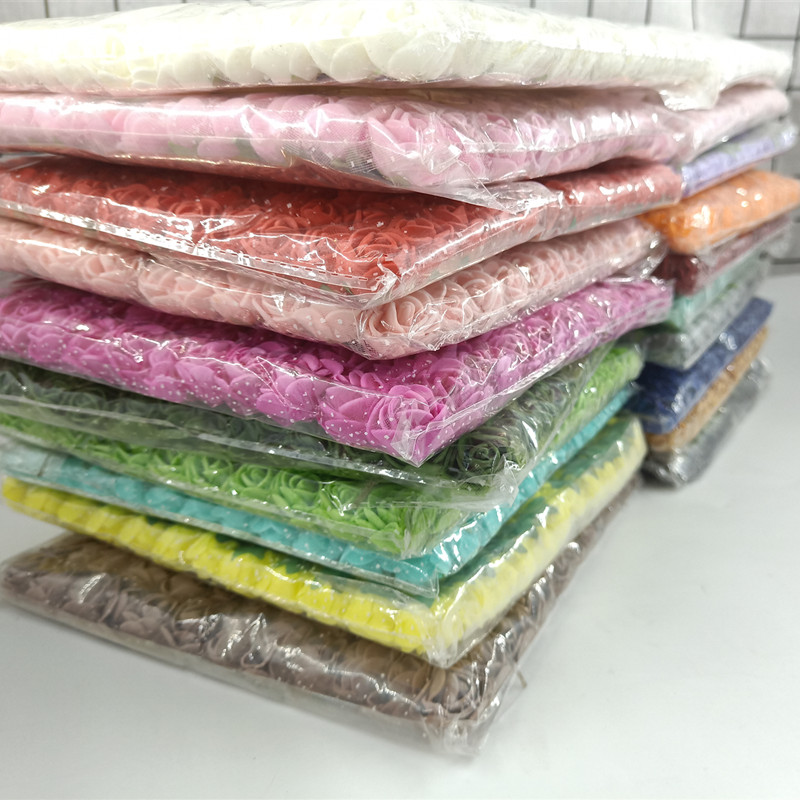 

144 pcs 2 cm Mini Foam Artificial Rose Flower Bouquet Multicolor Pink Flower Wedding Scrapbooking Decoration Rose Fake, Purple