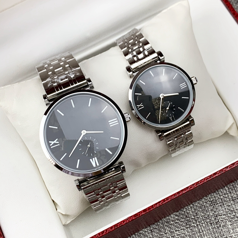 

2020 Fashion New design Men/women Watch Silver Stainless steel top Quality lovers watches Man Quartz luxury watches business classical clock, White dial small