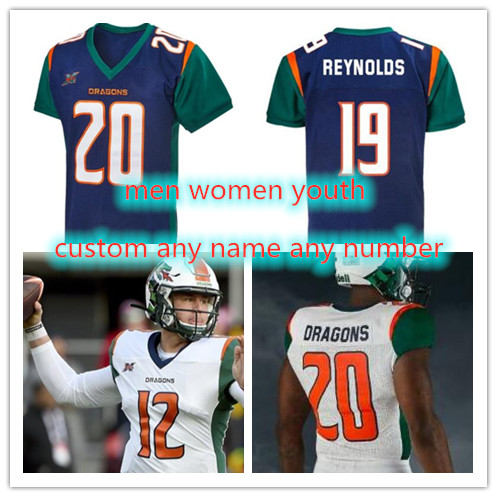 

New #12 Brandon Silvers 2020 Seattle Dragons Jersey B.J. Daniels Joe Callahan Trey Williams Chase Litton Kenneth XFL Football Jerseys, Black;red