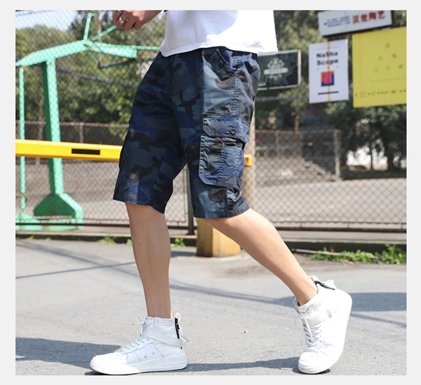 

Casual Men Pants Sport 2020 New Summer Arrival Camouflage Shorts for Men Five Minute Trousers for Men Popular Cargo Summer Running Pants, Khaki