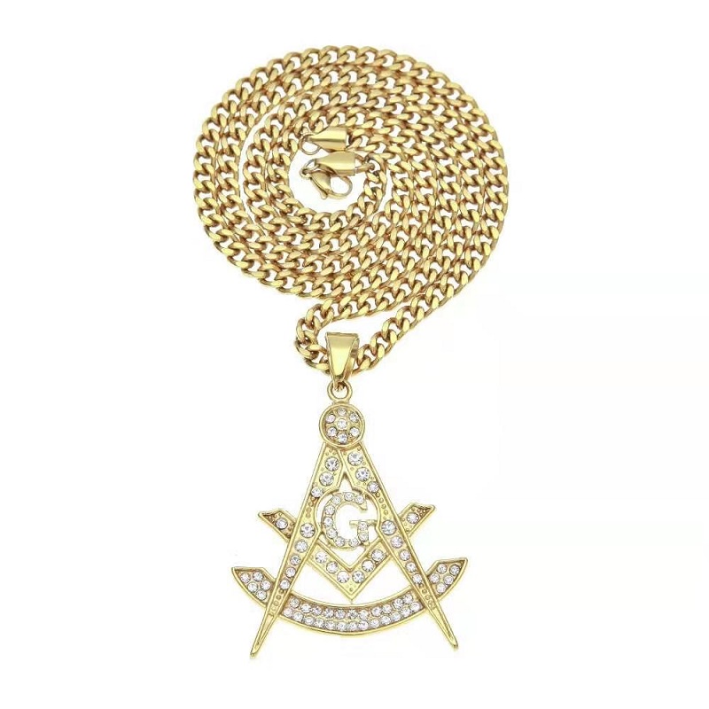 

ied out AG sign pendant necklaces men women luxury designer mens bling diamond letter pendants stainless steel hip hop jewelry love gift