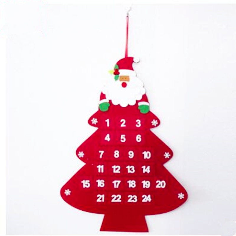 

Hanging Advent Calendars Christmas Decorations Santa Claus Calendar Hotel Lobby Family Pendant Christmas Decorations for Home