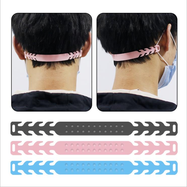 

Silicone Mask Rope Ear Extension Buckle Hook Adjustable Anti-Slip Mask Ear Grips Mask Hook For Relieving Ear Pain