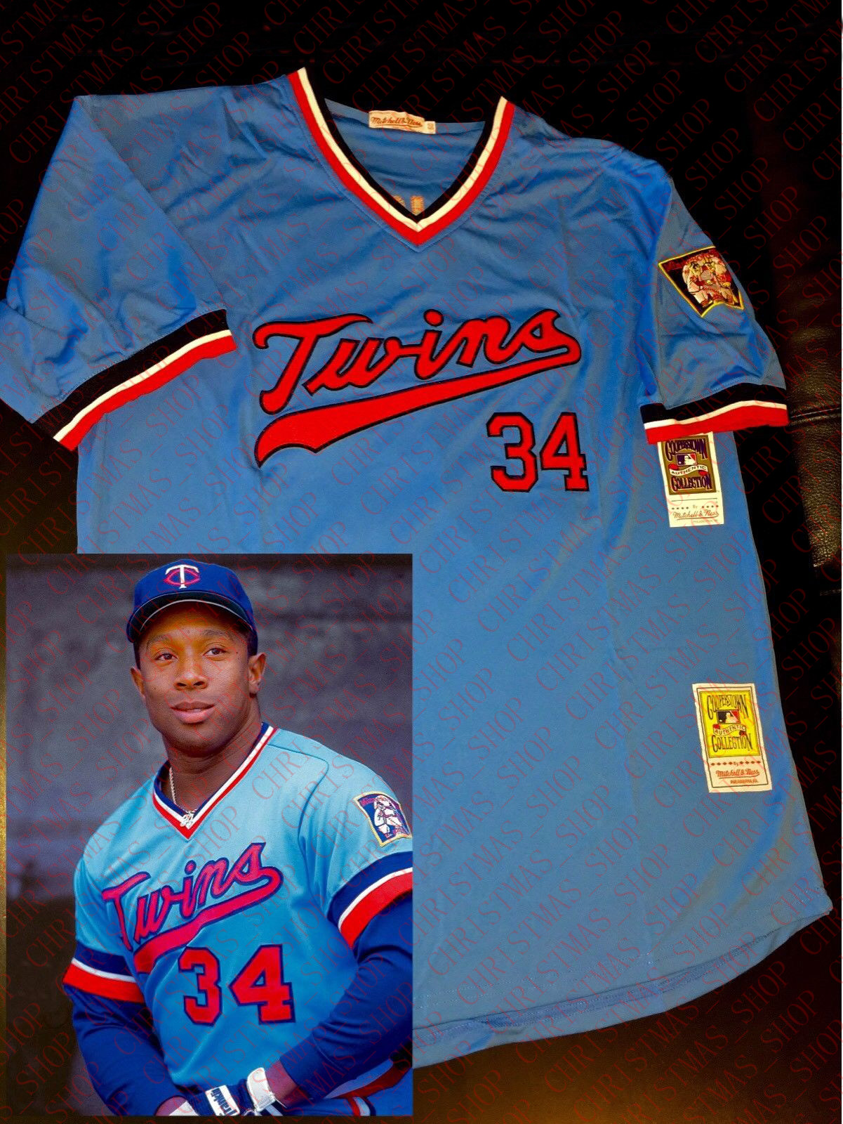 

100% embroidery custom NEW Kirby Pucket Early 1980s Light Blue Jersey Stitched Customize any number name MEN XS-5XL NCAA JERSEY