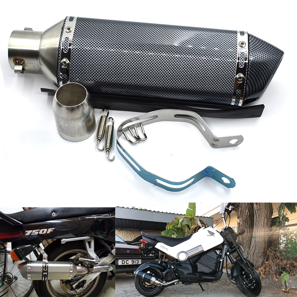 Color : Black 28mm 28 mm 32 mm 38 mm 51 mm de Escape de la Motocicleta silenciador del Tubo por un 125cc 150cc 160cc Suciedad Bici del hoyo