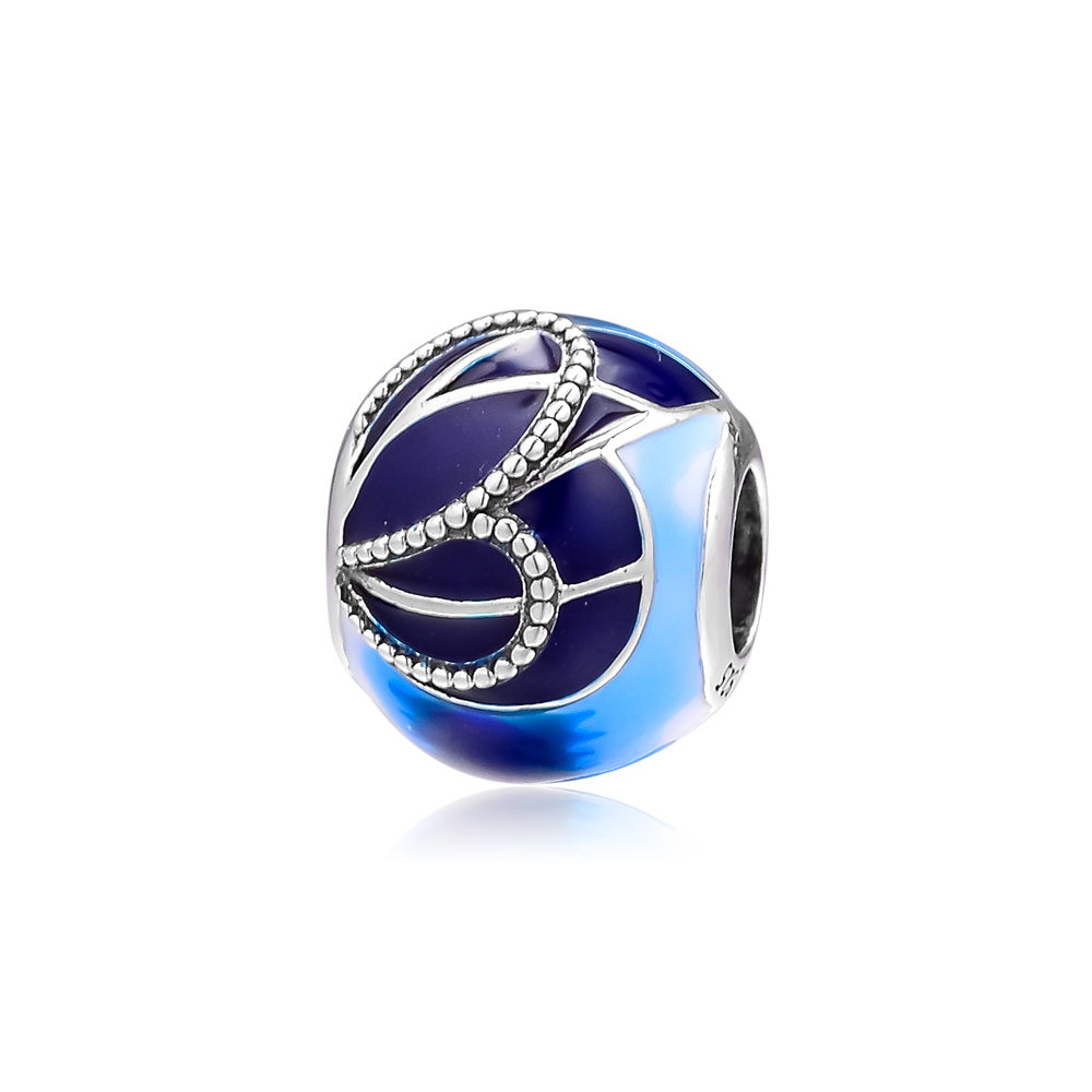 2019 Spring 925 Sterling Silver Jewelry Blue Butterfly Wing Charm Beads Fits Pandora Bracelets Necklace For Women DIY Making-image-460420773