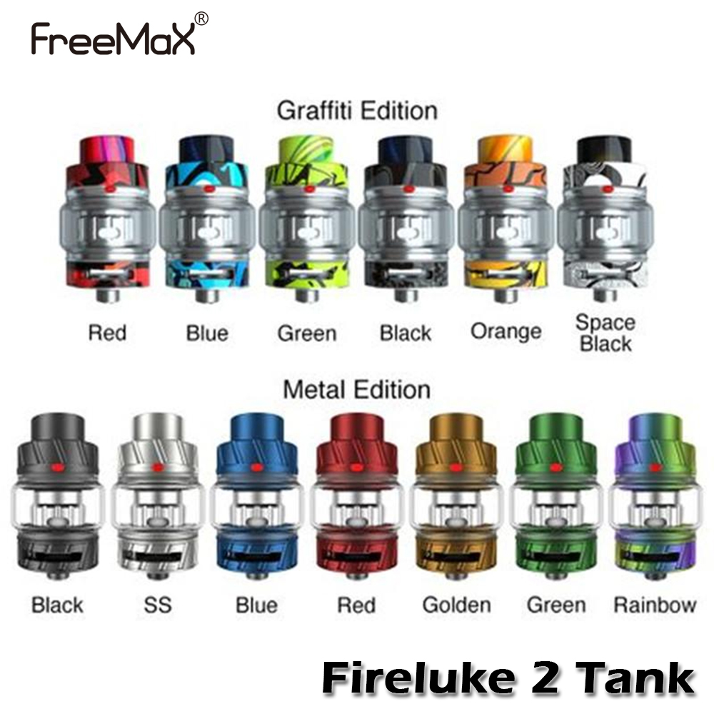 

FreeMax Fireluke 2 Subohm Tank 5ml / 2ml Capacity 810 Drip Tip Atomizer For Freemax Twister Kit TX1/TX2 Mesh Coils 100% Authentic