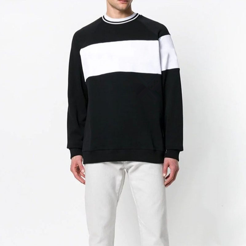 Neuf avec étiquette découpe laser manche sur taille baggy poche longue ligne sweat shirt
