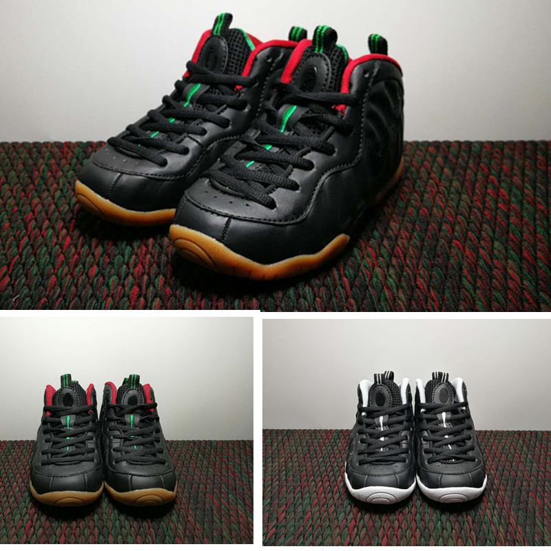 

Dr.Doom Penny Hardaway Little Big Kids Basketball shoes gorge green Youth Infant Boys Girls Trainers Outdoor Athletic Children Sneakers, 1- gorge green