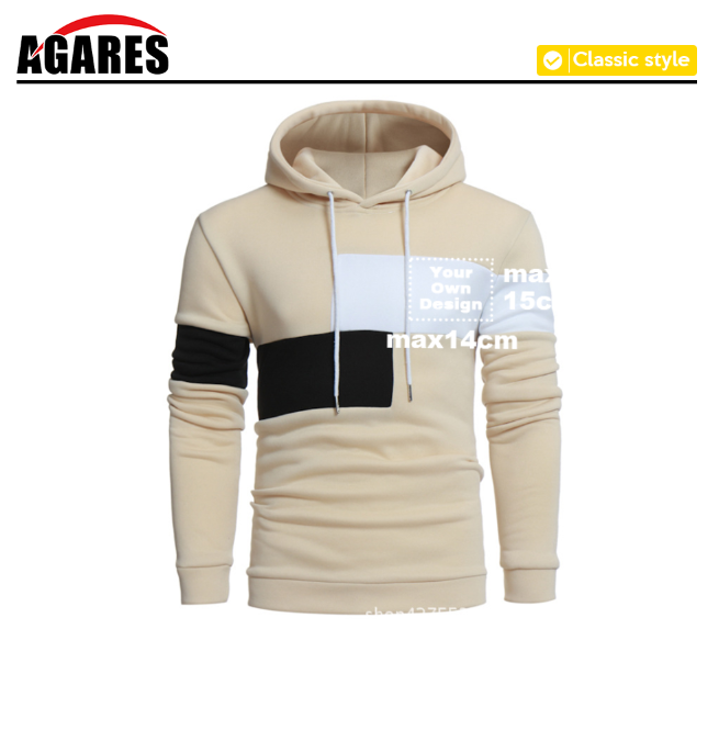 

2019 Custom Print LOGO HoodieS for Men Pullover Men's Hooded Sweatshirt Jacket Custom Harajuku Large Size Direct Delivery SA-8, Champagne