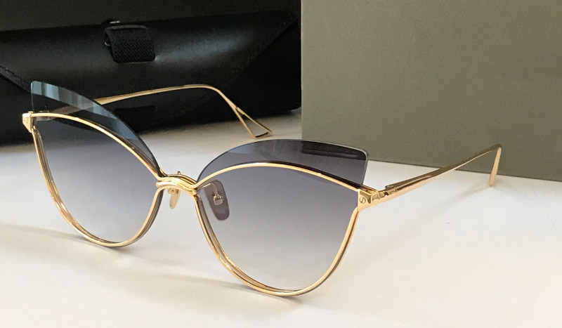 

New fashion sunglasses women design metal vintage sunglasses fashion style charming cat eye frame UV 400 lens