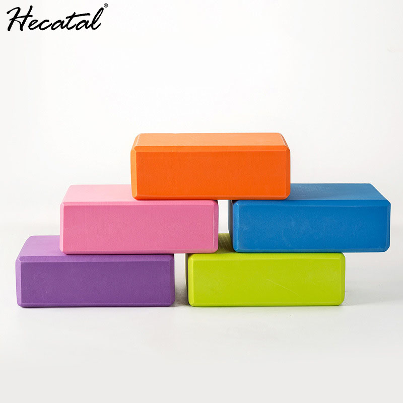 

Hecatal Yoga Brick Eva High-density Yoga Block Environmentally Friendly Sports Fitness Brick Auxiliary Supplies Foam, Green