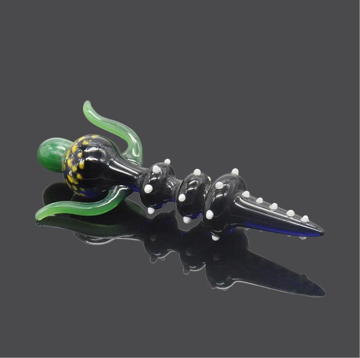 

Glass pipe cigarette holder metal pipe color smoke spoon