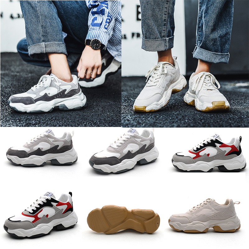 

wholesale platform for women men fashion old dad shoes grey white red black breathable comfortable sport designer sneakers 39-44, A3