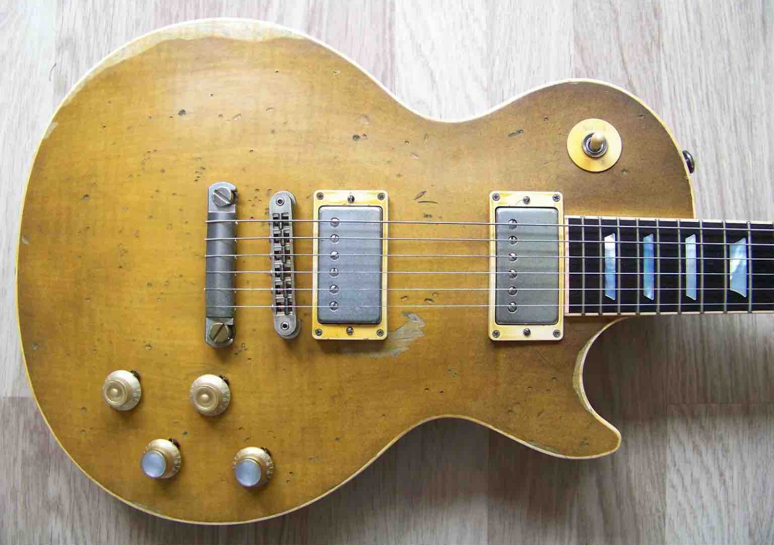 

Collectors Choice #2 Gary Moore Tribute 1959 Unburst Butterscotch Flame Maple Top Relic Elecitrc Guitar