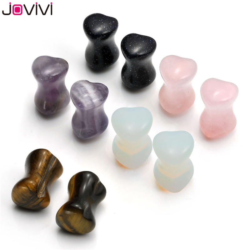 Paire De Vert Agate Pierre bouchons d/'oreille-naturel Jauges Organique Chair Tunnel Boucles d/'oreilles