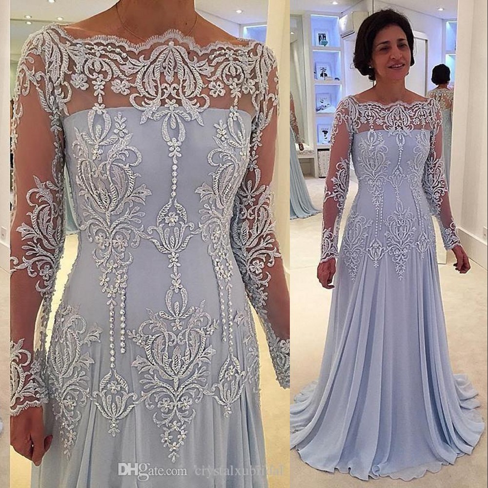 

Cheap Long Sleeve Mermaid Mother Of The Bride Dresses Off Shoulder Embroidery Lace Beaded Plus Size Wedding Guest Dress Evening Party Gowns