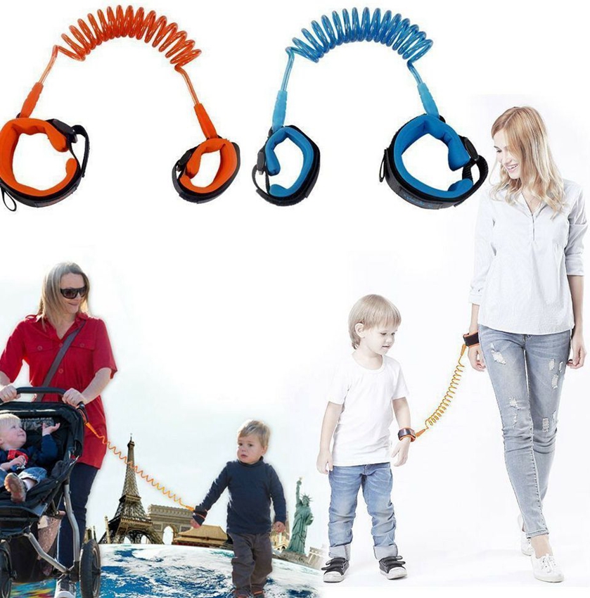 

Anti Lost Band Kid Child Safety Harness Anti Lost Strap Wrist Leash Walking 1.5m outdoor parent baby leash Rope Wristband Belt LJJK2198-1