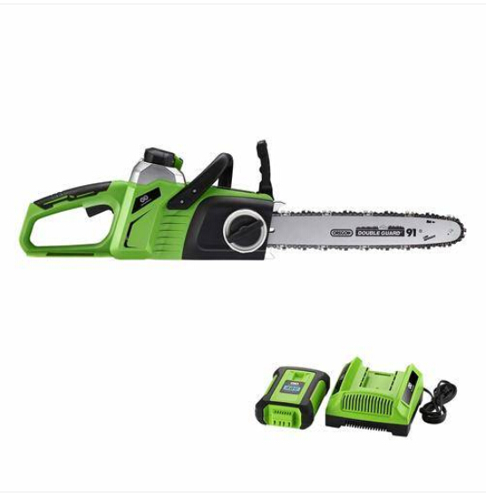 

40V Max Lithium-Ion Brushless Cordless 14 inch Chain Saw 4.0AH Battery and Charger Include