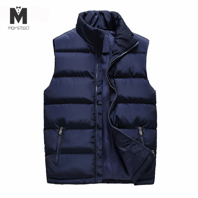 

Men's Sleeveless Jacket Fashion Thicken Cotton Vest Hooded Autumn Warm Vest Winter Male Waistcoats Men Casual Windbreakers, Black