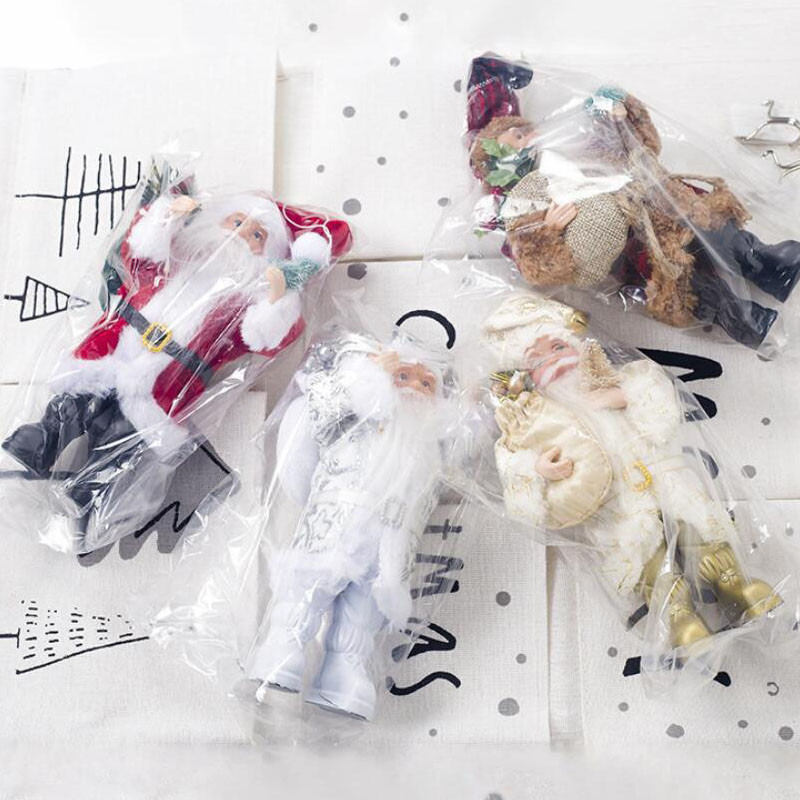

New Santa Claus Doll Merry Christmas Ornaments For Home Decoration Navidad Gift For Christmas Tree Decorations Can Dropshipping