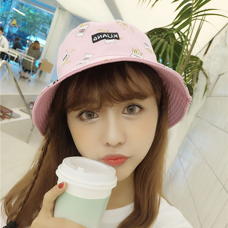 

Wide Brim Hats Calymel Unisex Foldable Bucket Hat Beach Sun Street Headwear Fisherman Outdoor Cap Sweet And Cute Drop, G246 yellow