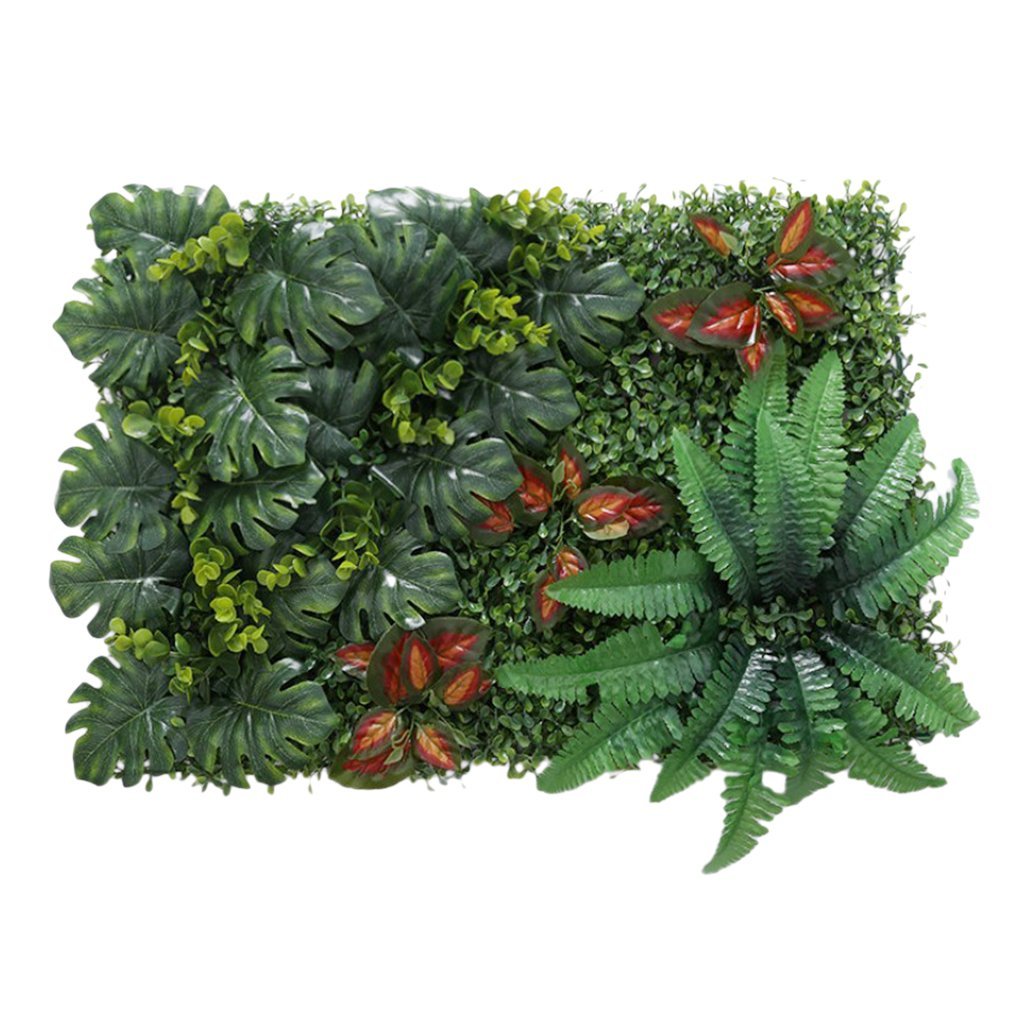 

Artificial Grass DIY Miniature Lawn, Garden Ornament, Red Leaves, Green