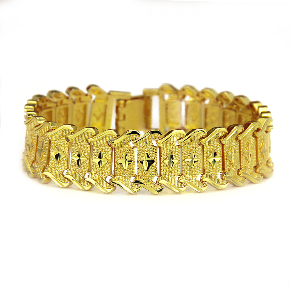 

Hip-hop Man Wrist Watch Type Bracelet Hand Decorate Nightclub Clubbing Trend Personality Printing Bracelet